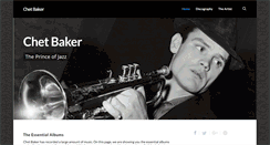 Desktop Screenshot of chetbaker.net