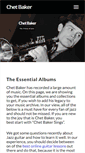 Mobile Screenshot of chetbaker.net
